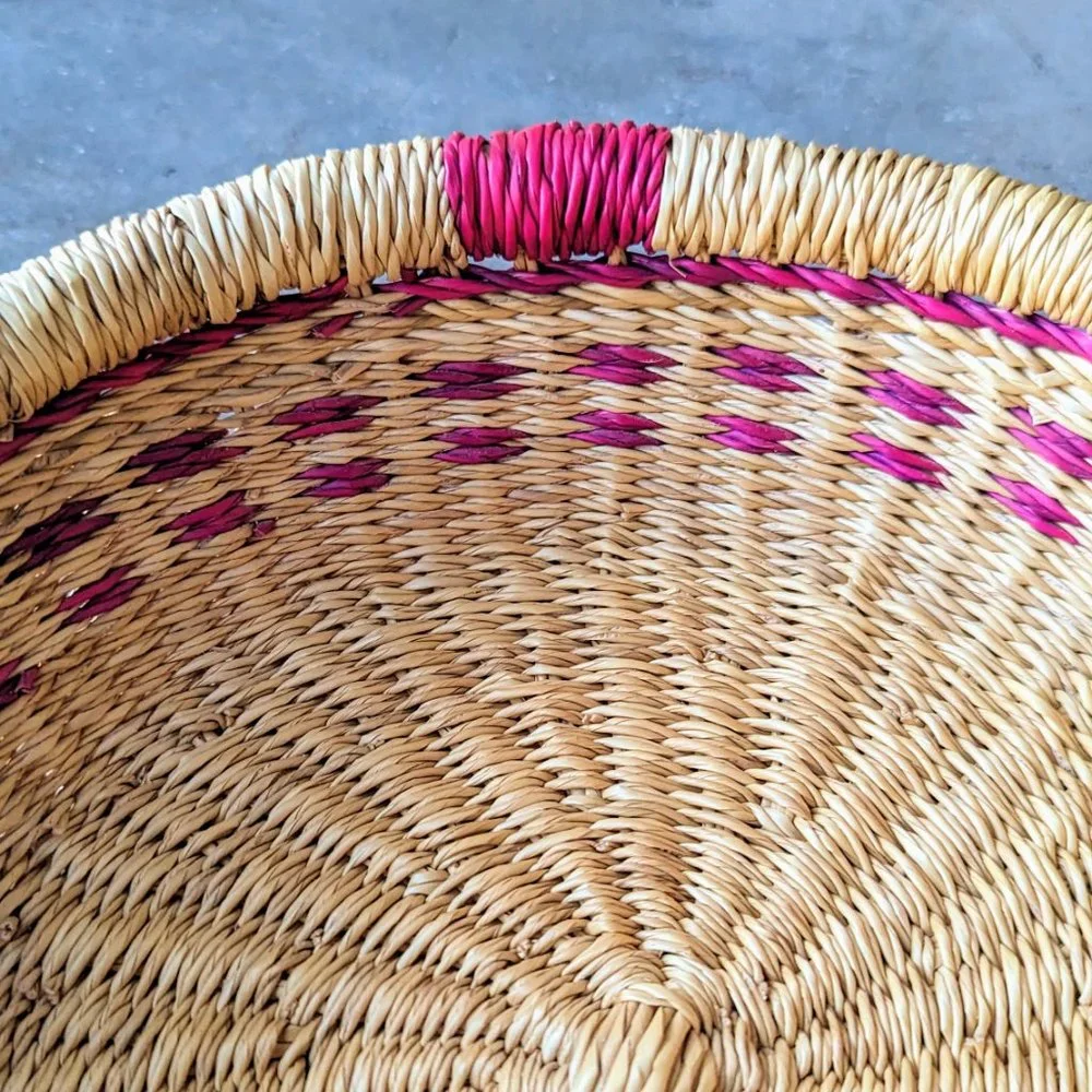 Vintage woven wicker